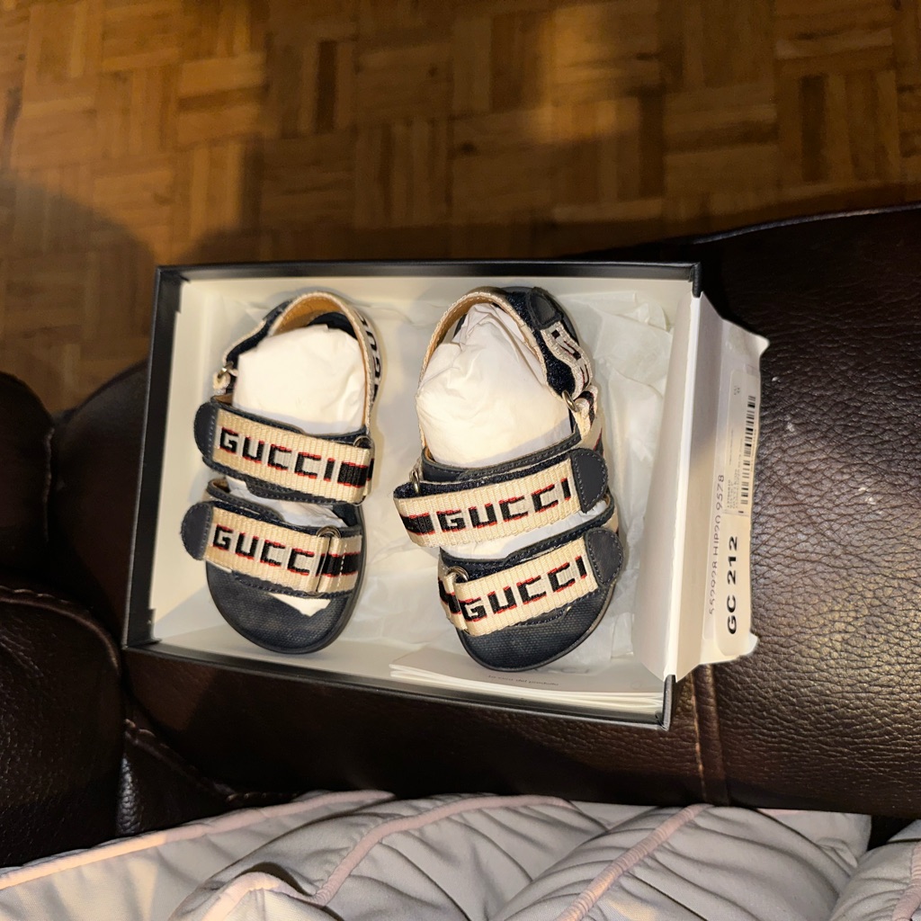 Gucci Logo Kids Sandals